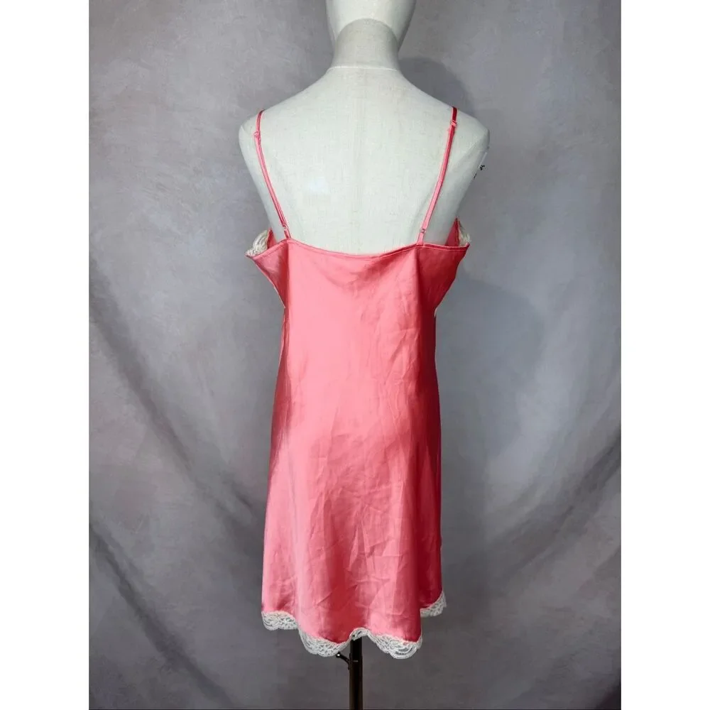 Vintage Victoria’s Secret Pink Baby Doll Lingerie Dress Large Y2K - Picture 4 of 8
